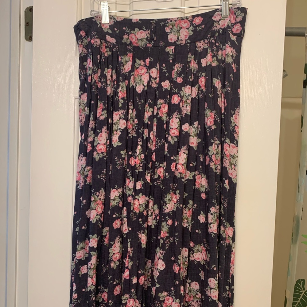 Midi skirt, floral